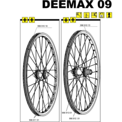 Mavic DEEMAX 2009 Ersatzspeiche Hinterrad Rechts 266 Mm