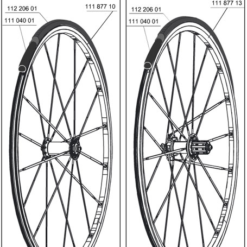 Mavic Ksyrium SL- K10 Ersatzspeiche Vorderrad Clincher 284,5 Mm 2006-2010 -Restbestand