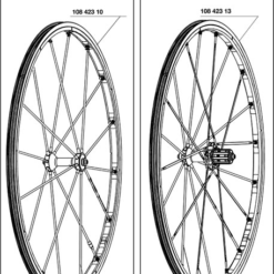 Mavic R-SYS Speiche Carbon Vorderrad Clincher Nippel Rot 285 Mm Ab Mod 2008