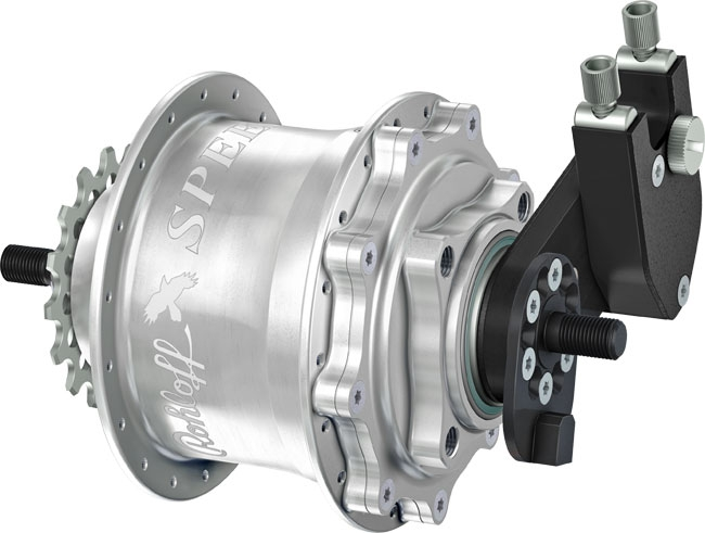 Rohloff Speedhub 500/14 TS DB EX OEM Silber 32 Loch 3 Rohloff Speedhub 500/14 TS DB EX OEM Silber 32 Loch