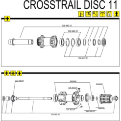 Mavic Crosstrail Achskit FTS Hinterrad Incl Verschraubung Bis Modell 2012