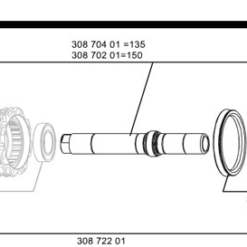 Mavic ITS4 Freilaufkoerper Kit Inc 150 Mm Achse - 150 Mm Anschlaege