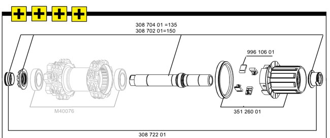 Mavic ITS4 Freilaufkoerper Kit Inc 150 Mm Achse - 150 Mm Anschlaege 3 Mavic ITS4 Freilaufkoerper Kit Inc 150 Mm Achse - 150 Mm Anschlaege