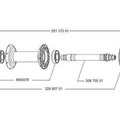 Mavic Cosmic Carbone 40 Achse Vorderrad