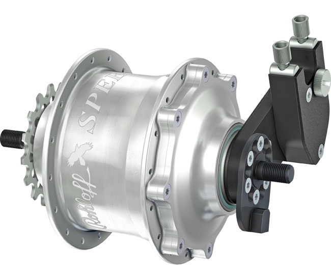 Rohloff Speedhub 500/14 TS EX OEM Tandem Silber 32 Loch 3 Rohloff Speedhub 500/14 TS EX OEM Tandem Silber 32 Loch