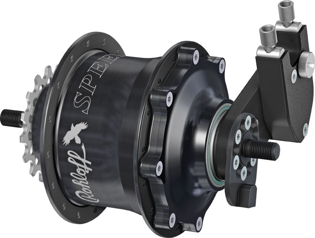 Rohloff Speedhub 500/14 TS EX OEM Tandem Schwarz 36 Loch 3 Rohloff Speedhub 500/14 TS EX OEM Tandem Schwarz 36 Loch