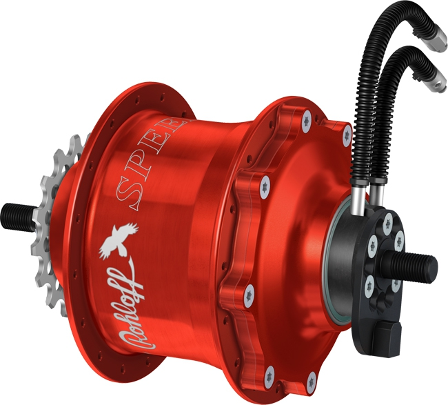 Rohloff Speedhub 500/14 TS OEM Rot 36 Loch 3 Rohloff Speedhub 500/14 TS OEM Rot 36 Loch