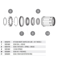 Mavic Instant Drive 360 Hinterrad Road Naben Ersatzteil | Feder Fuer Freilauf
