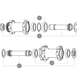Mavic Ersatzteil Fuer Road VR Nabe Disc 6 Loch - Achse Nr 11 Ab 2016
