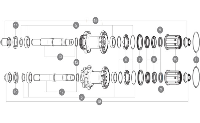Mavic Ersatzteil Instant Drive 360 QRM+ Nabe Disc Centerlock - Hinterrad Lagerabdeckung Nr 14 3 Mavic Ersatzteil Instant Drive 360 QRM+ Nabe Disc Centerlock - Hinterrad Lagerabdeckung Nr 14