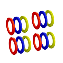 Magura MT Disc 4 Kolben Bremsssattel | Blenden-Kit Blau - Gelb - Rot