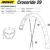 Mavic Crossride Disc Ersatzfelge Hinterrad 29 Zoll Modell 2016 -SCHALTWERKE 40746 0 Ersatzfelge Mavic Crossride TS2