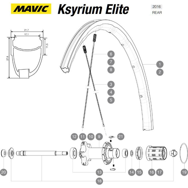 Mavic Ksyrium Elite Speiche Hinterrad Rechts 273,5 Mm Schwarz Nippel Schwarz Modell 2016-17 3 Mavic Ksyrium Elite Speiche Hinterrad Rechts 273,5 Mm Schwarz Nippel Schwarz Modell 2016-17