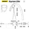 Mavic Ksyrium Elite Speiche Hinterrad Rechts 273,5 Mm Schwarz Nippel Rot Modell 2016-17 -SCHALTWERKE 43250 0 Ersatzteil Mavic Ksyrium Elite HR 2016