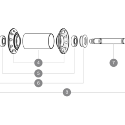 Mavic Ksyrium SLR Modell 2013 Ersatzteil Vorderad Nabenachse Nr 7