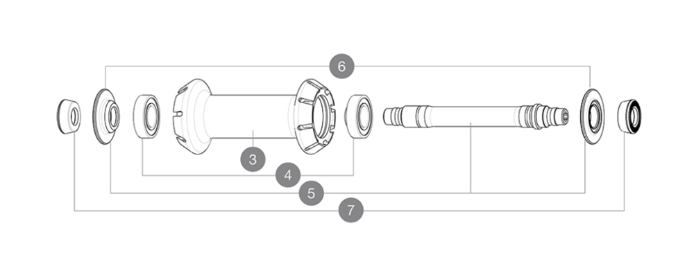 Mavic UB Vorderrad Nabe Ersatzteil | Endanschlaege Rechts Und Links 4 Mavic UB Vorderrad Nabe Ersatzteil | Endanschlaege Rechts Und Links – Bild 2