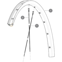 Mavic Crossride Disc Ersatzfelge Tubeless Hinterrad 26 Zoll