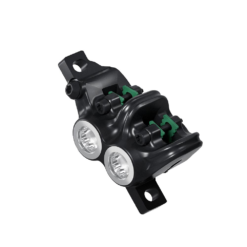 Magura MT5 EStop Disc Bremssattel 4 Kolben Schwarz-silber Mit Belagen