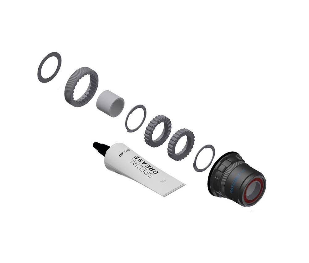 DT Swiss Ratchet LN Freilaufkoerper Umruestkit Kit | Alu MTB Sram XD 3 DT Swiss Ratchet LN Freilaufkoerper Umruestkit Kit | Alu MTB Sram XD