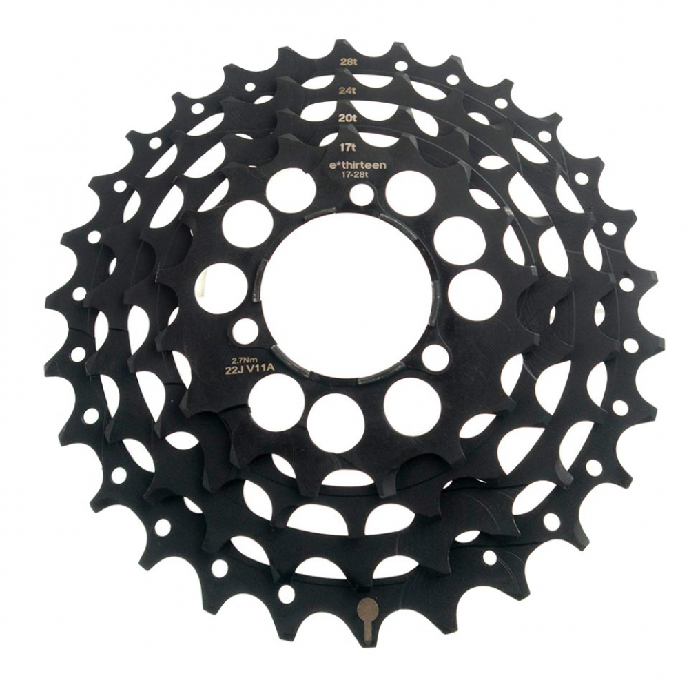 E*thirteen TRS Plus Gen1 Stahlritzelpaket XD 11+10 Fach 17-20-24-28 Zaehne