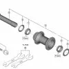 Shimano XTR HB-M9110 Disc Vorderradnabe Ersatzteil | Hohlachse Komplett Nr 2 -SCHALTWERKE 54630 0 shiman ersatzteile HBM9110 HBM9110B
