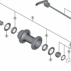 Shimano Deore XT HB-M8000 Disc Vorderradnabe Ersatzteil | O-Ring Rechts Nr 5