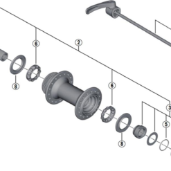 Shimano Deore XT HB-M8000 Disc Vorderradnabe Ersatzteil | Hohlachse Nr 7