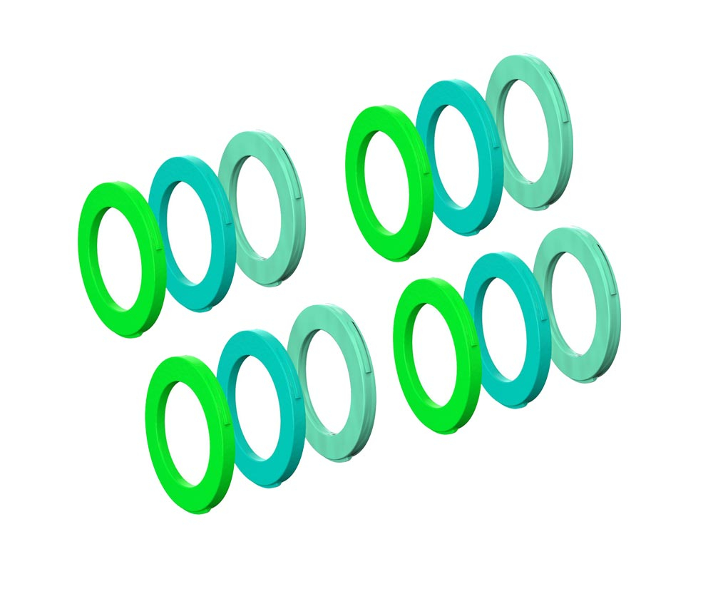 Magura MT Disc 4 Kolben Bremsssattel | Blenden-Kit Gruen- Cyan - Mintgruen 3 Magura MT Disc 4 Kolben Bremsssattel | Blenden-Kit Gruen- Cyan - Mintgruen