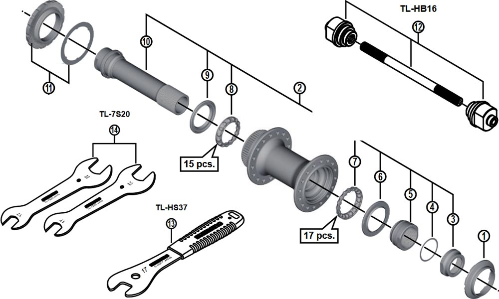 Shimano Deore XT HB-M8010 Disc Vorderradnabe Ersatzteil | Dichtring Rechts Nr 6 3 Shimano Deore XT HB-M8010 Disc Vorderradnabe Ersatzteil | Dichtring Rechts Nr 6