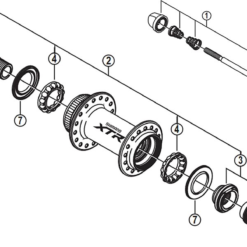 Shimano XTR HB-M985 Disc Vorderradnabe Ersatzteil | Hohlachse Nr 5