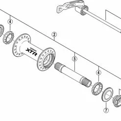 Shimano XTR HB-M970 Vorderradnabe Ersatzteil | Hohlachse Nr 5