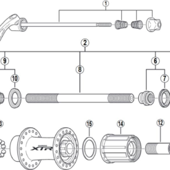 Shimano XTR FH-M960 Hinterradnabe Ersatzteil | Dichtring Rechts Nr 7