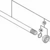 Shimano SM-AX80 Steckachse Ersatzteil | Distanzmutter + O-Ring Nr 13 -SCHALTWERKE 54991 0 Shimano Ersatzteile SM AX80jpg