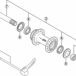 Shimano Deore XT HB-M775 Disc Vorderradnabe Ersatzteil | O-Ring Rechts Nr 5