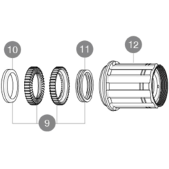 Mavic Instant Drive 360 Hinterrad Nabe Ersatzteil | Daempfungsgummi Fuer Freilaufkoerper