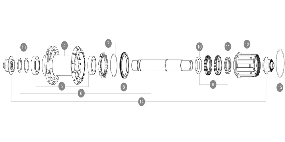 Mavic Endanschlag Road ID360 QRM Auto Hinterradnabe - QR10x130mm SSP 4 Mavic Endanschlag Road ID360 QRM Auto Hinterradnabe - QR10x130mm SSP – Bild 2