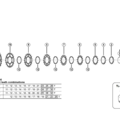 Shimano 105 CS-R7000 Kassette Ersatzteil | Ritzel 16 Zaehne Fuer 12-25 -SCHALTWERKE 56479 1