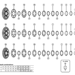 Shimano 105 CS-5800 Kassette Ersatzteil | Verschlussring -SCHALTWERKE 56499 1