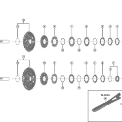 Shimano Ultegra CS-R8100 Kassette Ersatzteil | Ritzel-Einheit 21-24-27-30-34 Zaehne Fuer 11-34 -SCHALTWERKE 56544 1