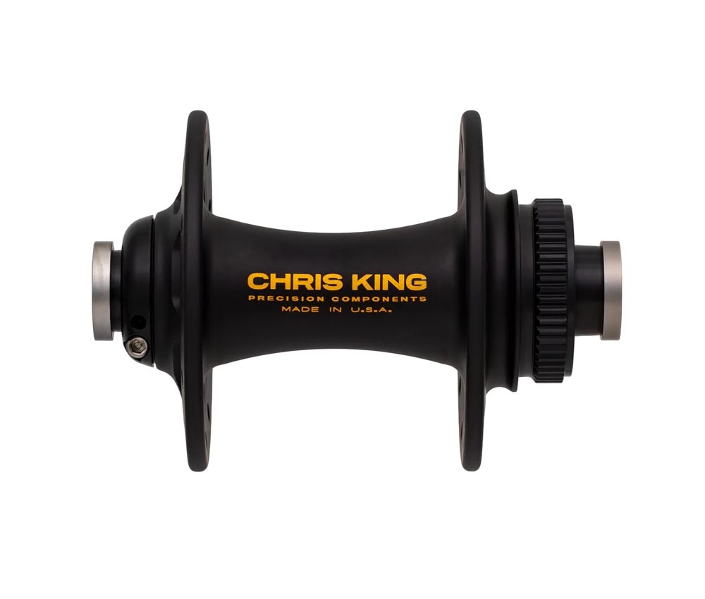 Chris King R45D Vorderradnabe 12x100 Disc Centerlock 28 Loch Two Tone | Schwarz-gold 4 Chris King R45D Vorderradnabe 12x100 Disc Centerlock 28 Loch Two Tone | Schwarz-gold – Bild 2