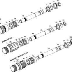 Chris King Boost Centerlock Hinterradnabe 12x148 Disc Centerlock 32 Loch Rotor Shimano HG11 Matte Slate | Matt-grau -SCHALTWERKE 56934 3