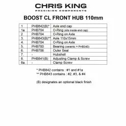 Chris King Boost Centerlock Ceramic Vorderradnabe 15x110 Disc Centerlock 32 Loch Black | Schwarz 6 Chris King Boost Centerlock Ceramic Vorderradnabe 15x110 Disc Centerlock 32 Loch Black | Schwarz -SCHALTWERKE 57082 1