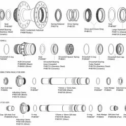 Chris King R45D Hinterradnabe Ersatzteil | Achsendkappe Schnellspanner Shimano HG Discseite 7 Chris King R45D Hinterradnabe Ersatzteil | Achsendkappe Schnellspanner Shimano HG Discseite -SCHALTWERKE 57212 2