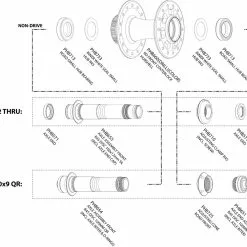 Chris King R45D Vorderradnabe Ersatzteil | Achsverschraubung Steckachse Schwarz -SCHALTWERKE 57218 1