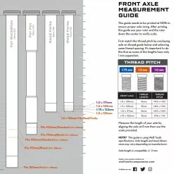 Wolf Tooth Steckachse Vorderrad - 15x100mm Laenge 125mm Gewinde M15x1,5mm Rot -SCHALTWERKE 58573 3