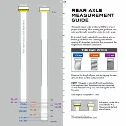 Wolf Tooth Steckachse Hinterrad - Laenge 173mm Gewinde M12x1,5mm Schwarz -SCHALTWERKE 58580 3