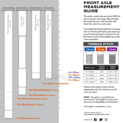 Wolf Tooth Fox Steckachse Vorderrad - 15x100mm Laenge 145mm Gewinde M14x1,5mm Blau -SCHALTWERKE 58589 3