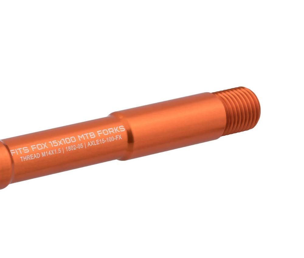 Wolf Tooth Fox Steckachse Vorderrad - 15x100mm Laenge 145mm Gewinde M14x1,5mm Orange 5 Wolf Tooth Fox Steckachse Vorderrad - 15x100mm Laenge 145mm Gewinde M14x1,5mm Orange – Bild 3