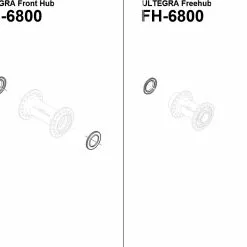 Shimano Ultegra HB-6800 / FH-6800 Vorder-Hinterradnabe Ersatzteil | Dichtung Nabe -SCHALTWERKE 58786 1