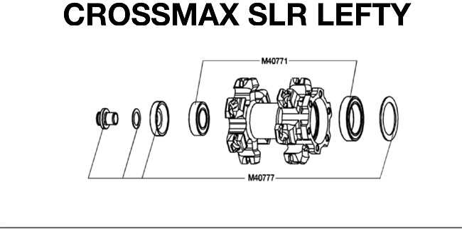 Mavic Crossmax SLR / ST Lefty Montagesatz 3 Mavic Crossmax SLR / ST Lefty Montagesatz